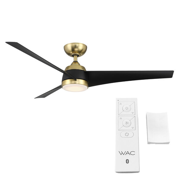 Sonoma Soft Brass Matte Black 56-Inch LED Smart Indoor Outdoor Ceiling Fan, image 4