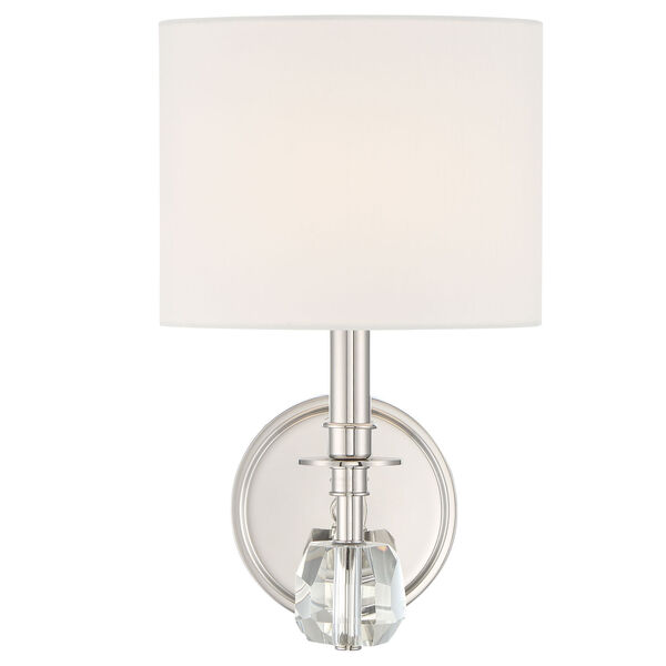 Chimes One-Light Polished Nickel Wall Sconce, image 1