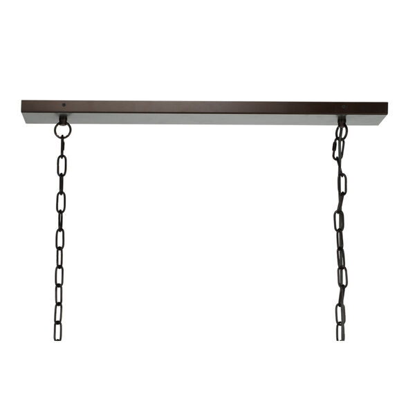 Oil Rubbed Bronze with Clear Glass Six-Light Chandelier, image 2