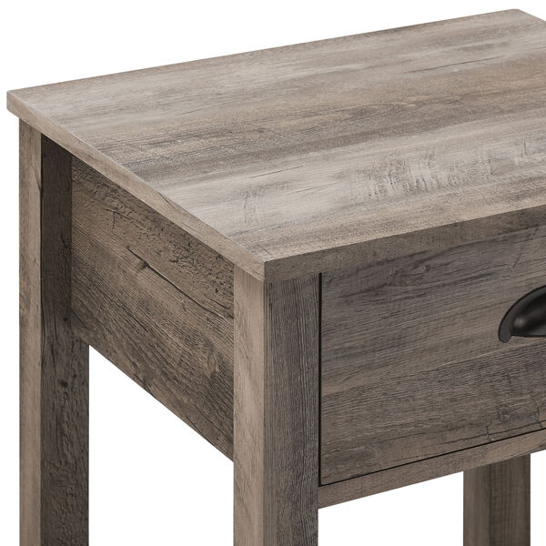 Gray Single Drawer Side Table, image 6