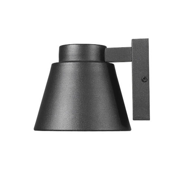 Asher Black One-Light Outdoor Wall Sconce, image 3