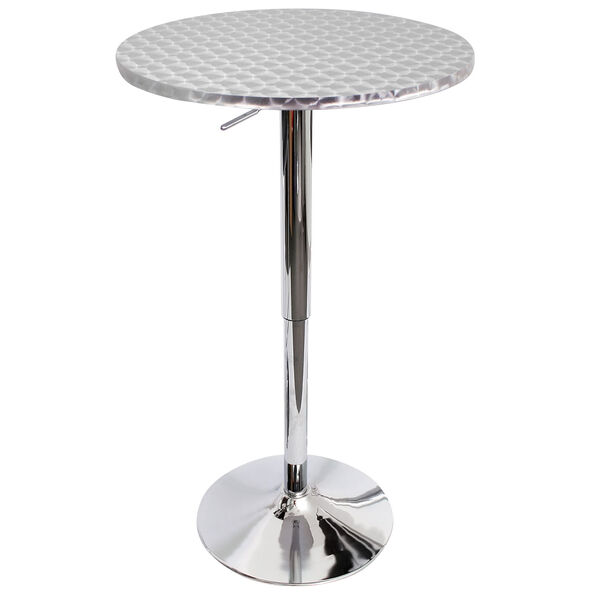 Bistro Silver Swirl Bar Table, image 1