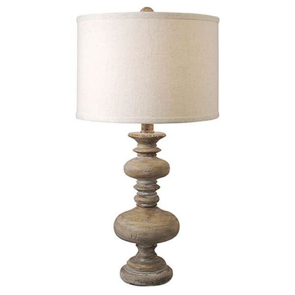 East End Spindle Distressed Painted One-Light Table Lamp, image 1