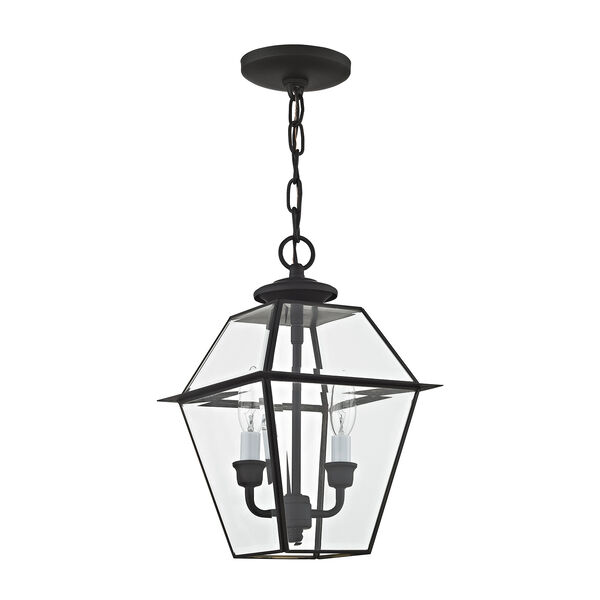 Westover Black Two-Light Outdoor Pendant, image 4