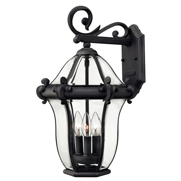 San Clemente Museum Black 21H Outdoor Wall Mount, image 1