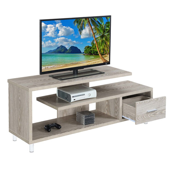 Seal II Ice White 60-Inch TV Stand, image 3