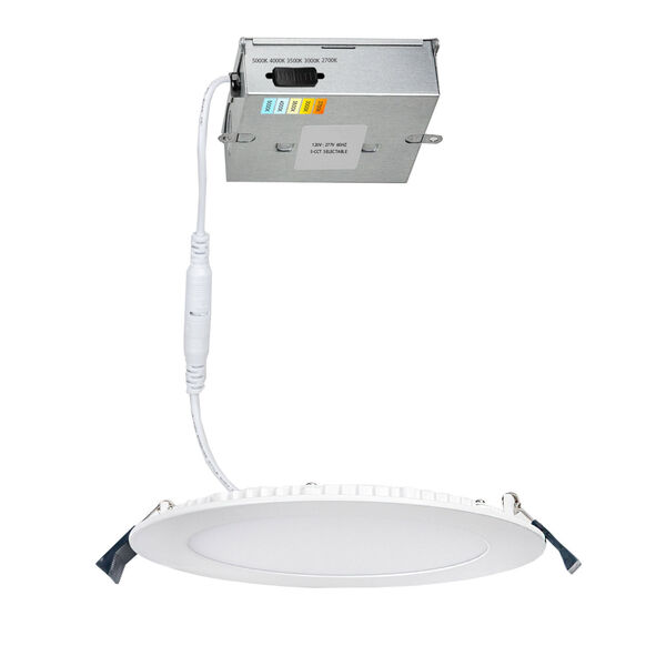 Lotos White Six-Inch LED Round Recessed Light Kit, image 2