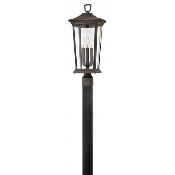 Bromley Oil Rubbed Bronze Three-Light Outdoor 22.5-Inch Post Top/ Pier Mount, image 1