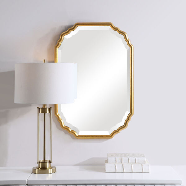 Cooper Gold Framed Wall Mirror - (Open Box), image 1