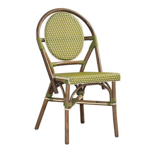 Paris Bistro Green Outdoor Dining Chair, Set of 2, image 1