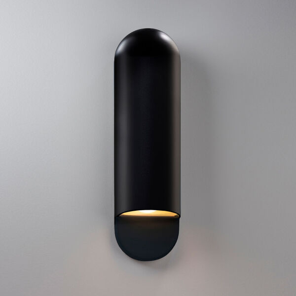 Ambiance Carbon Matte Black Five-Inch ADA GU24 LED Capsule Outdoor Wall Sconce, image 2
