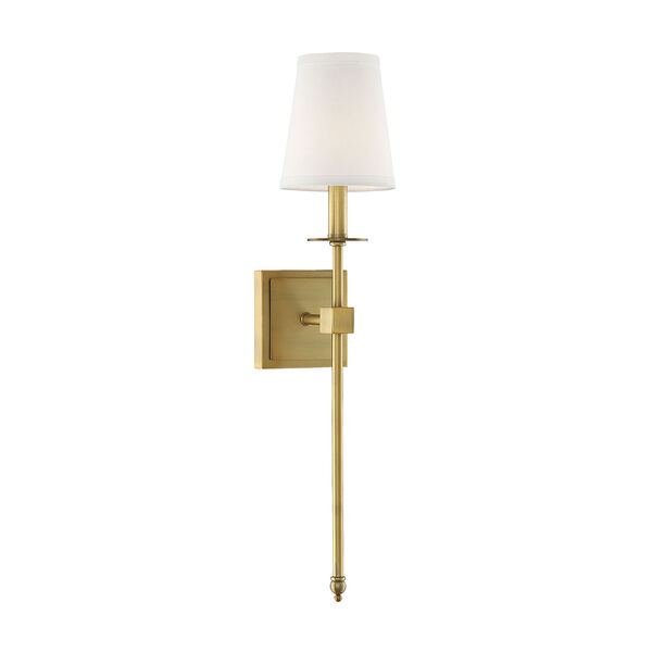 Monroe Warm Brass One-Light Sconce, image 1