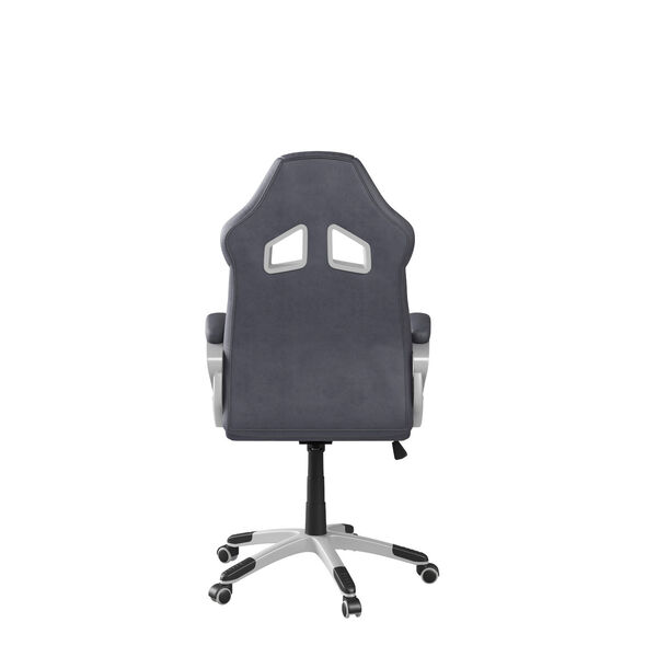 Everett Black Gaming Office Chair with Vegan Leather, image 5