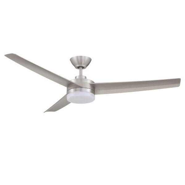 Caprion Satin Nickel 52-Inch LED Ceiling Fan, image 1