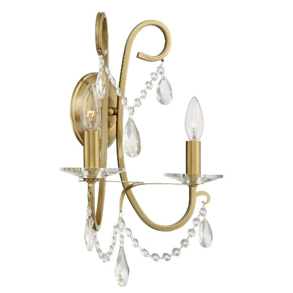 Othello Vibrant Gold 16-Inch Two-Light Wall Sconce, image 2