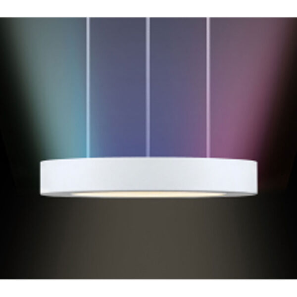 Chromaglo Spectrum LED 7-Inch Satin White Round Pendant, image 4