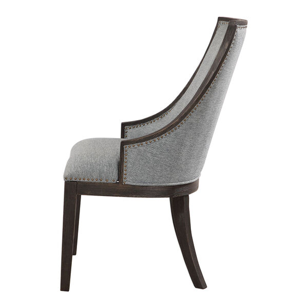 Janis Denim and Ebony Accent Chair, image 3