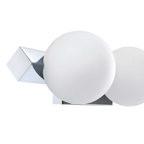 Orbitron Chrome White 21-Inch Three-Light Bath Vanity, image 3