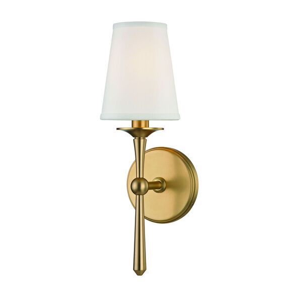 Islip Aged Brass One-Light Wall Sconce, image 1