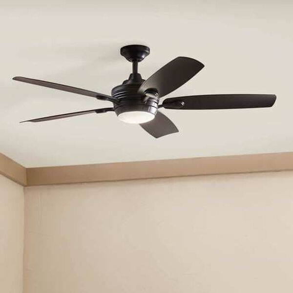 Tranquil Satin Black LED 56-Inch Steel Ceiling Fan, image 6