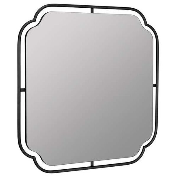 Sebastian Matte Black Wall Mirror, image 1