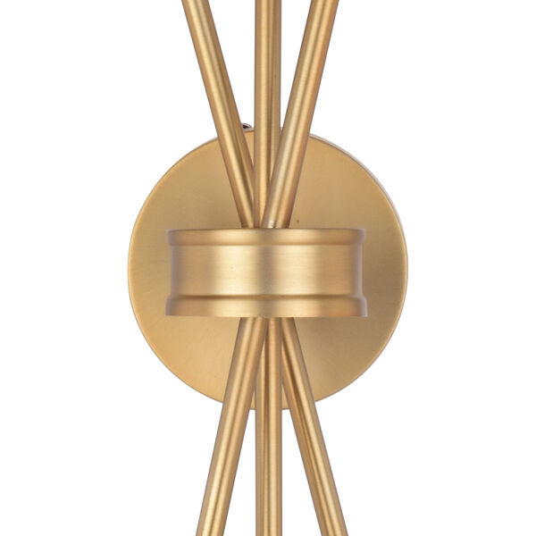 Estelle Natural Brass Two-Light Wall Sconce, image 5