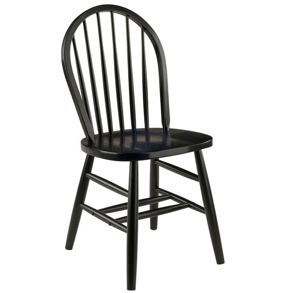 Windsor Black Chair, Set of 2, image 5