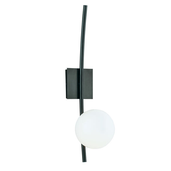 Perch Acid Dipped Black One-Light Wall Sconce, image 1