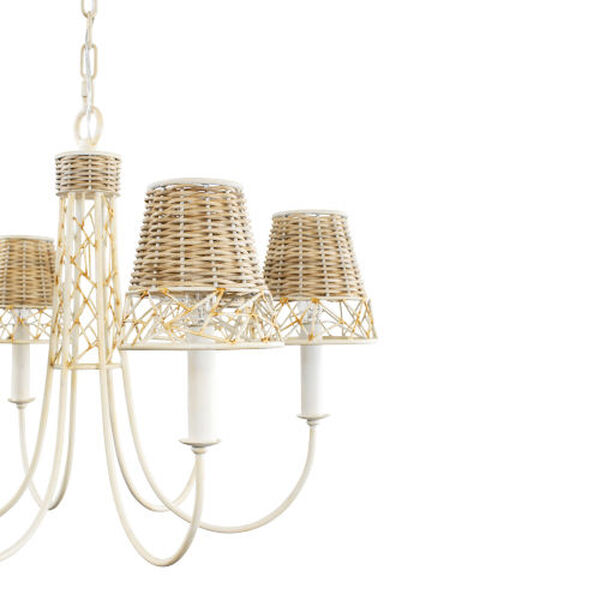 Cayman Country White Six-Light Chandelier, image 6
