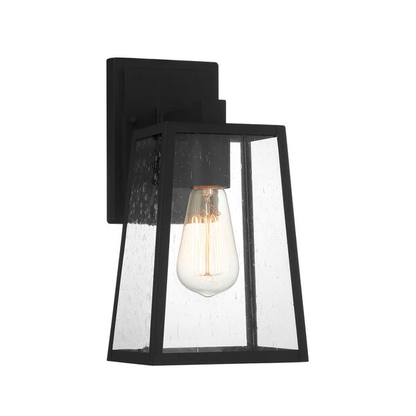 Dunn Textured Matte Black 12-Inch One-Light Outdoor Wall Sconce, image 2