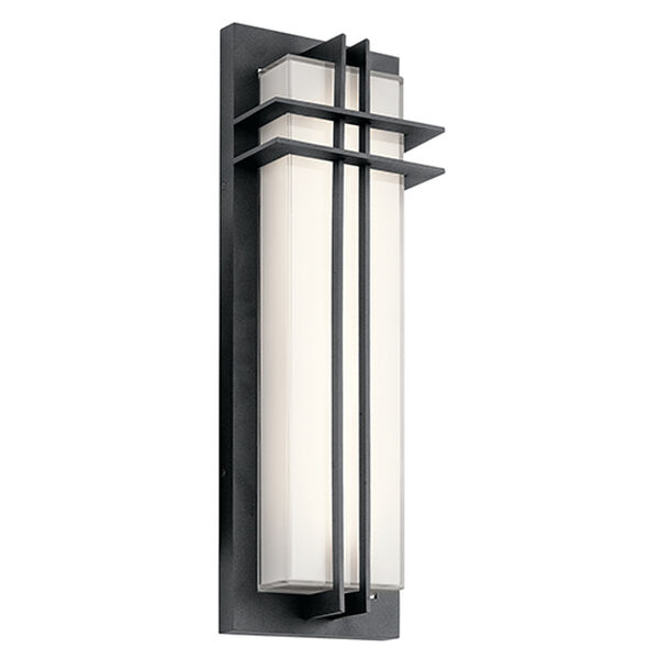 Grayson Textured Black Two-Light LED Outdoor Wall Sconce, image 1
