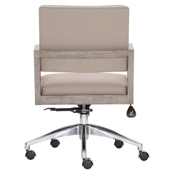 Davenport Taupe, Black and Stainless Steel Office Chair, image 4