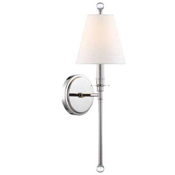 Georgia Silver One-Light Wall Sconce, image 1