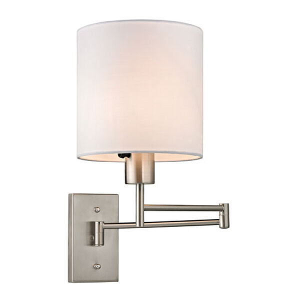 Carson Brushed Nickel One Light Wall Sconce, image 1