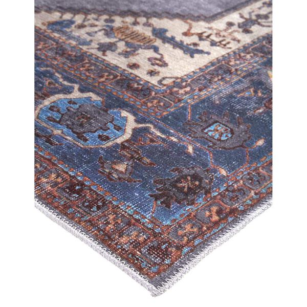 Percy Blue Brown Ivory Area Rug, image 5