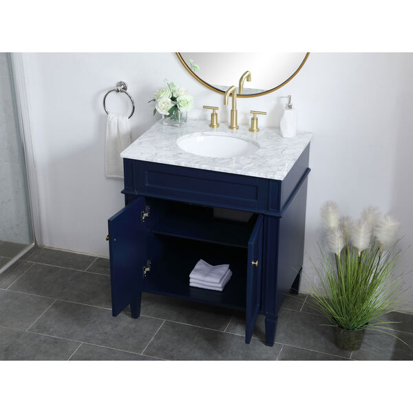 Williams Blue 30-Inch Vanity Sink Set, image 4