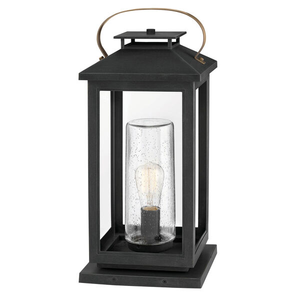Atwater Black One-Light Outdoor Pier Mount, image 1