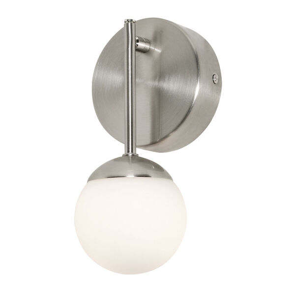 Pearl Satin Nickel LED Wall Sconce, image 1