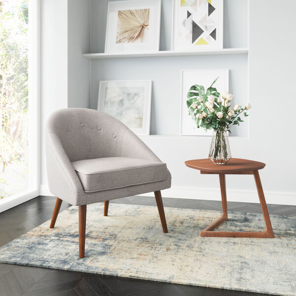 Cruise Gray and Brown Accent Chair, image 2