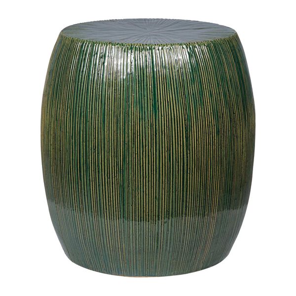 Provenance Signature Ceramic Emerald Texture Bud Stool Accent Table, image 3