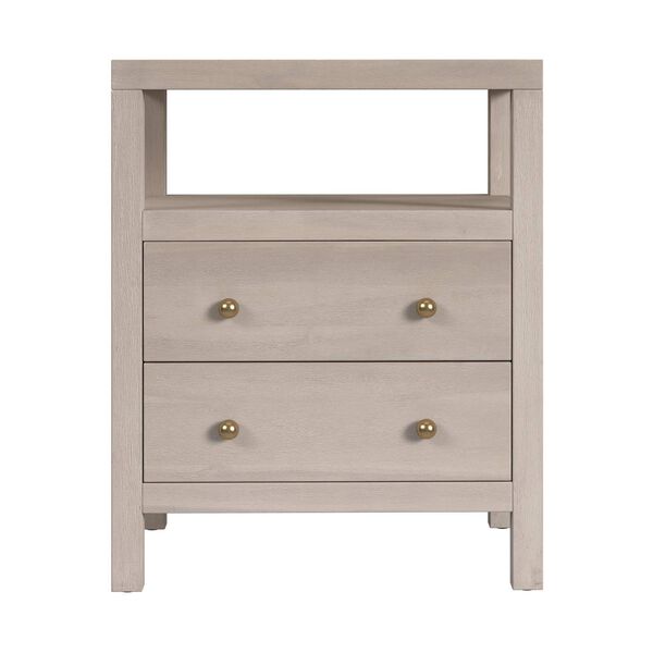 Celine Antique Taupe Two-Drawer Nightstand, image 4