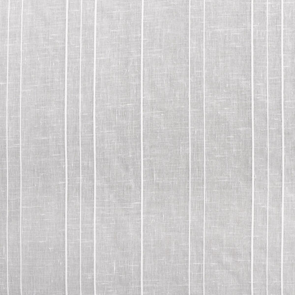 White Bordeaux Striped Faux Linen Sheer 96 x 50 In. Curtain Single Panel, image 6