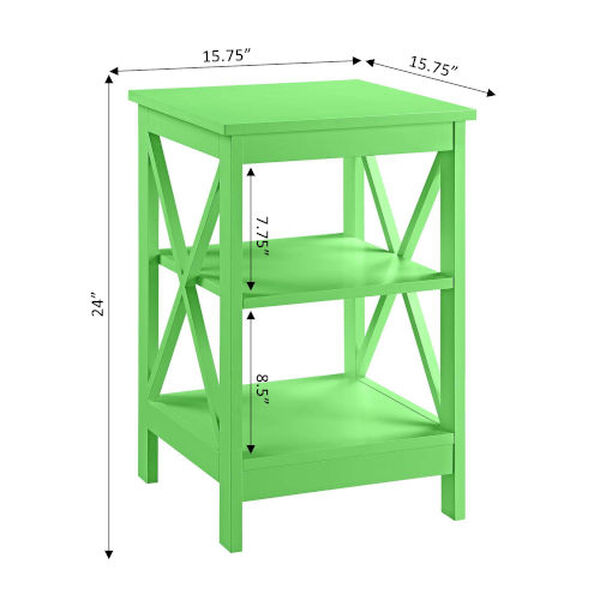 Oxford Lime End Table with Shelves, image 4