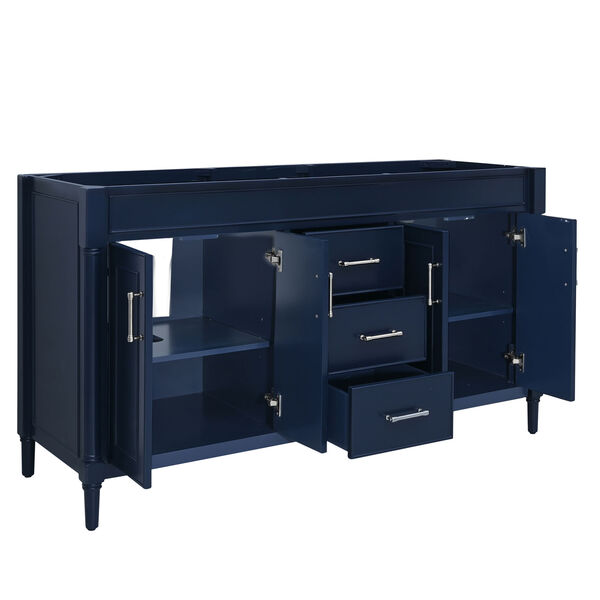Bristol Navy Blue 60-Inch Vanity Cabinet, image 3