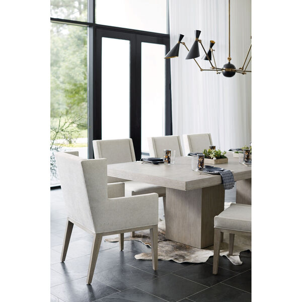 Linea Light Gray Dining Arm Chair, image 3
