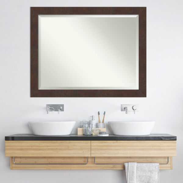 Wildwood Brown 45W X 35H-Inch Bathroom Vanity Wall Mirror, image 6