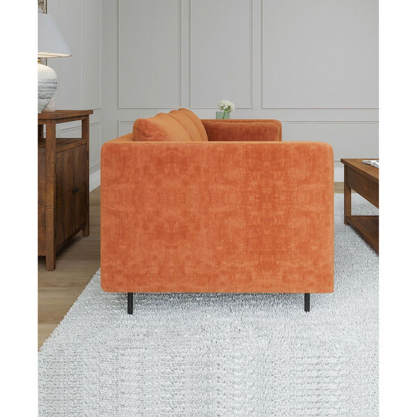 Signature Burnt Orange 82-Inch Sofa with Throw Pillows, image 3
