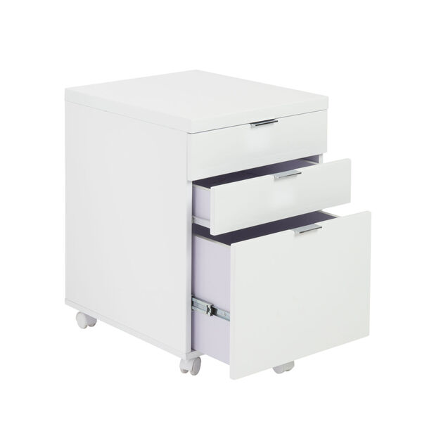 Gilbert White 16-Inch 3 Drawer File Cabinet, image 3