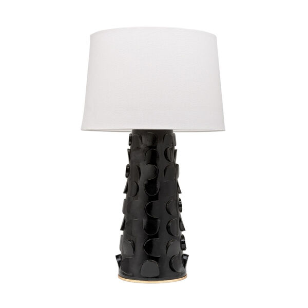 Naomi Black and Gold One-Light Table Lamp, image 1