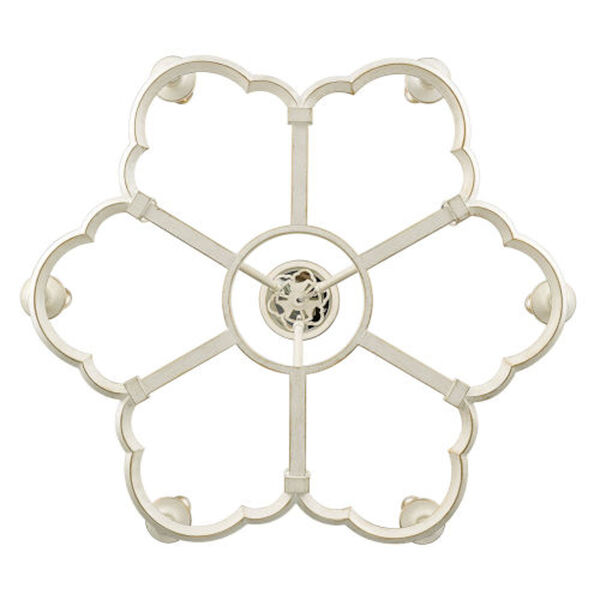 Charlotte French White Six-Light Chandelier, image 4